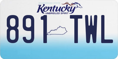 KY license plate 891TWL