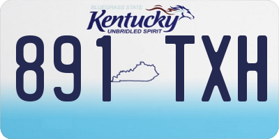 KY license plate 891TXH