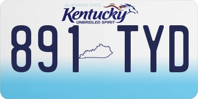 KY license plate 891TYD