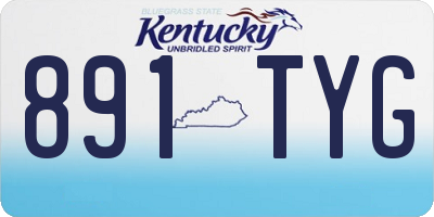 KY license plate 891TYG