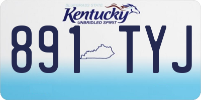 KY license plate 891TYJ