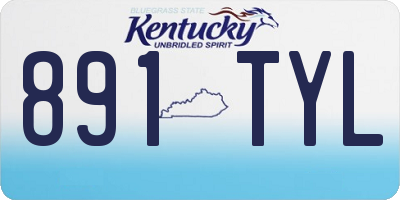 KY license plate 891TYL