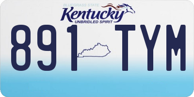 KY license plate 891TYM