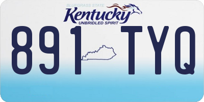 KY license plate 891TYQ