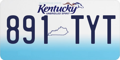 KY license plate 891TYT