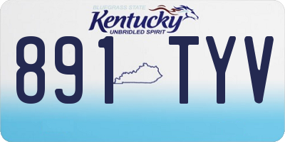 KY license plate 891TYV