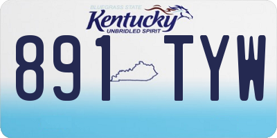 KY license plate 891TYW