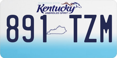 KY license plate 891TZM