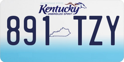 KY license plate 891TZY