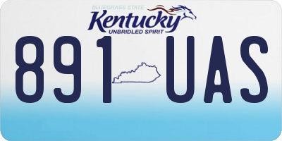 KY license plate 891UAS