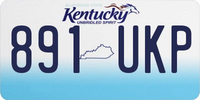 KY license plate 891UKP