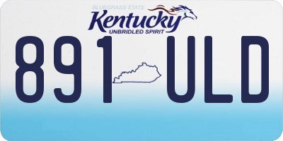 KY license plate 891ULD