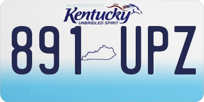 KY license plate 891UPZ