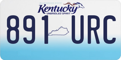 KY license plate 891URC
