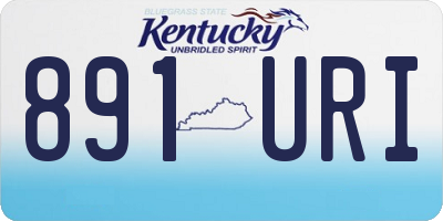 KY license plate 891URI