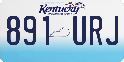 KY license plate 891URJ