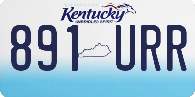KY license plate 891URR
