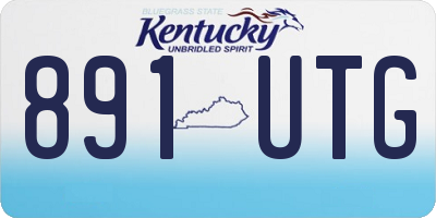 KY license plate 891UTG