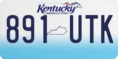 KY license plate 891UTK