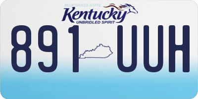 KY license plate 891UUH