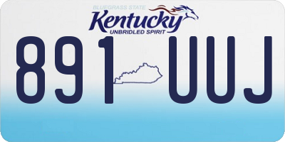 KY license plate 891UUJ