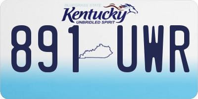 KY license plate 891UWR