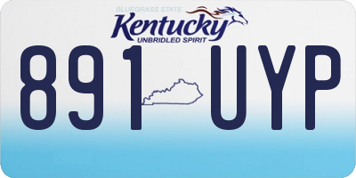 KY license plate 891UYP