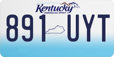 KY license plate 891UYT