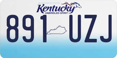 KY license plate 891UZJ