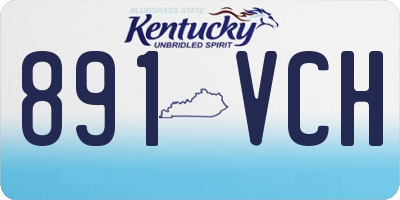 KY license plate 891VCH