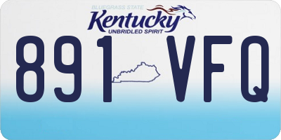 KY license plate 891VFQ