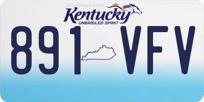 KY license plate 891VFV