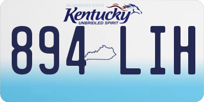 KY license plate 894LIH