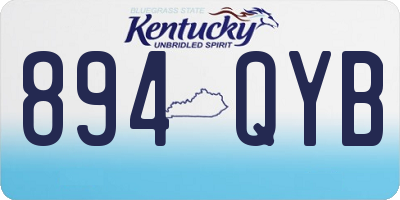KY license plate 894QYB