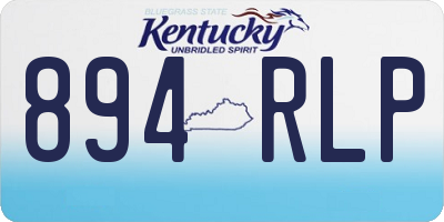 KY license plate 894RLP