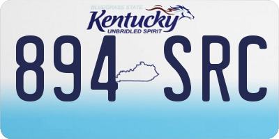 KY license plate 894SRC