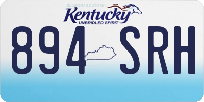 KY license plate 894SRH
