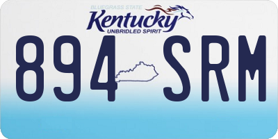KY license plate 894SRM