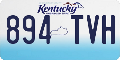 KY license plate 894TVH
