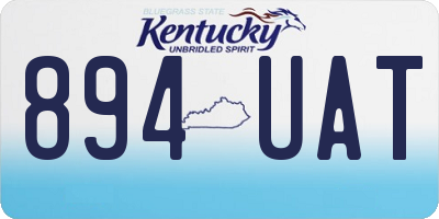 KY license plate 894UAT