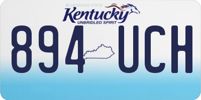 KY license plate 894UCH