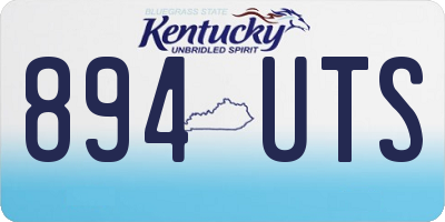 KY license plate 894UTS