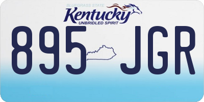 KY license plate 895JGR