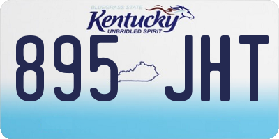 KY license plate 895JHT