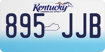 KY license plate 895JJB