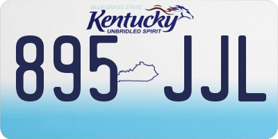 KY license plate 895JJL