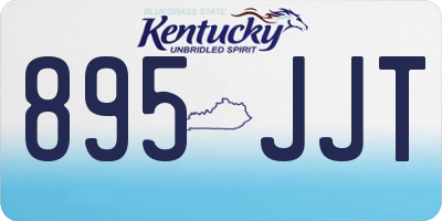 KY license plate 895JJT