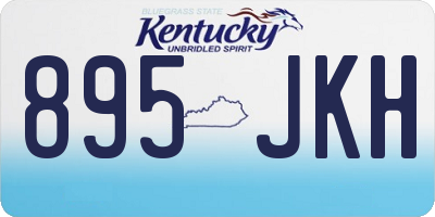 KY license plate 895JKH