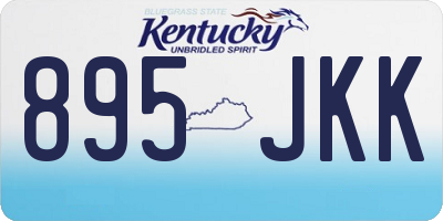 KY license plate 895JKK