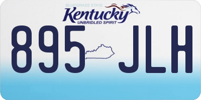 KY license plate 895JLH